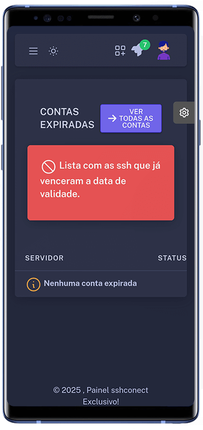 Painel vpn contas expiradas